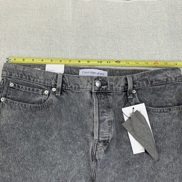 Calvin Klein Mens Jeans Slim-Straight Fit Stretch Jeans Size 36*32 - Picture 9 of 12